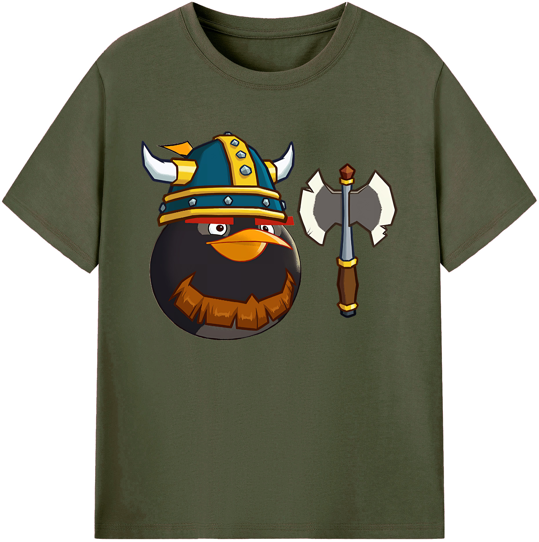 （画像用） Angry Birds アングリーバード 綿100％ メンズ半袖Tシャツ｜肌触りやわらか＆通気性